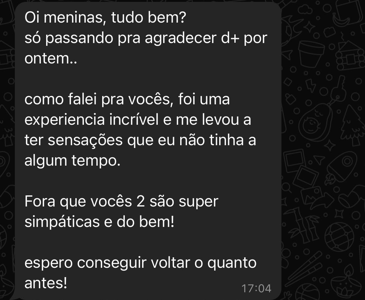 Print da mensagem recebida no WhatsApp